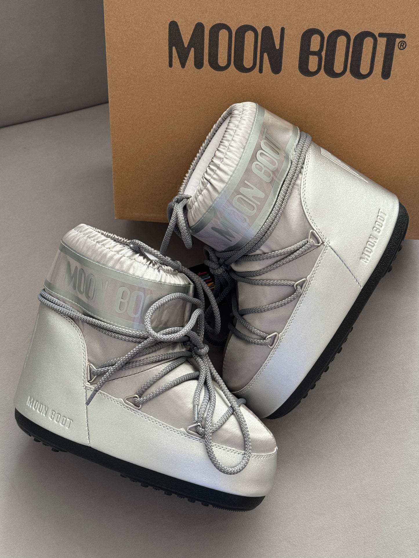 Moon Boot Icon Low Nylon Silver