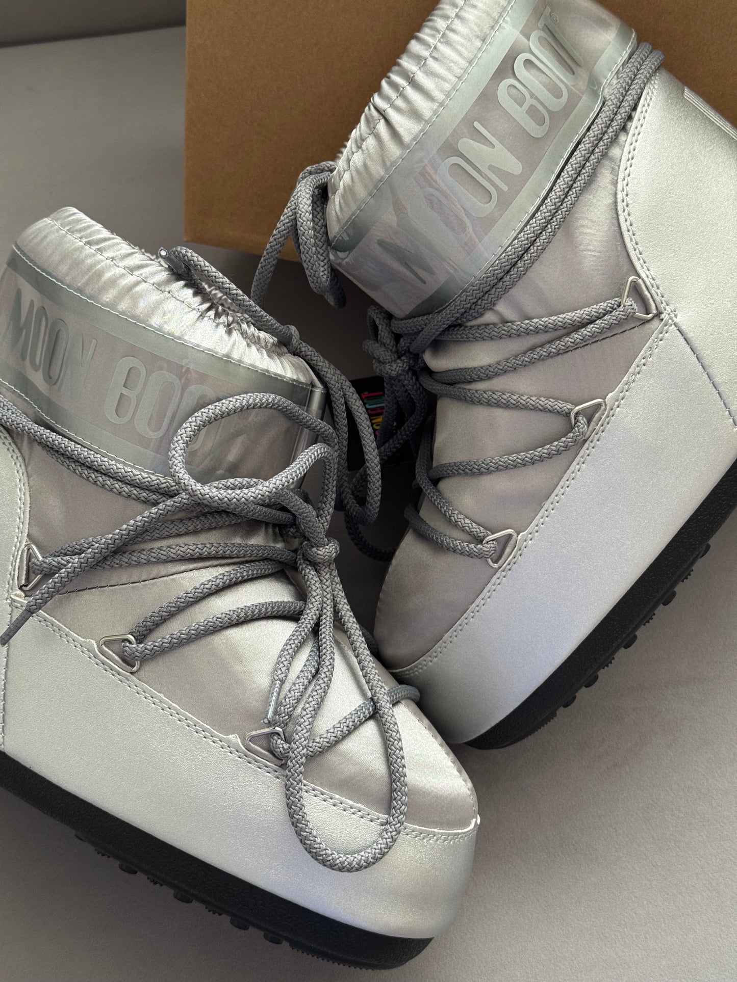 Moon Boot Icon Low Nylon Silver