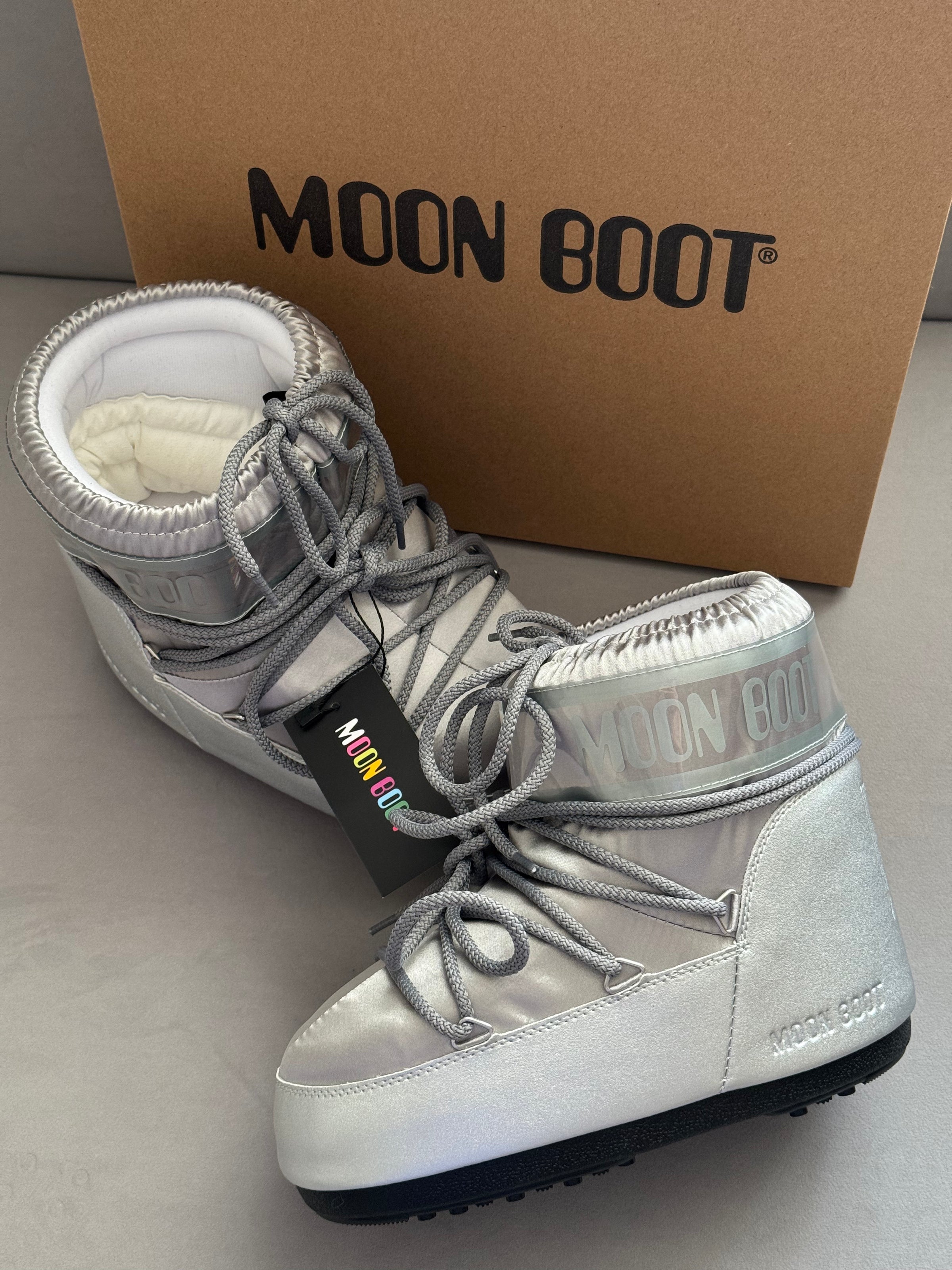 Moon Boot Icon Low Nylon Silver