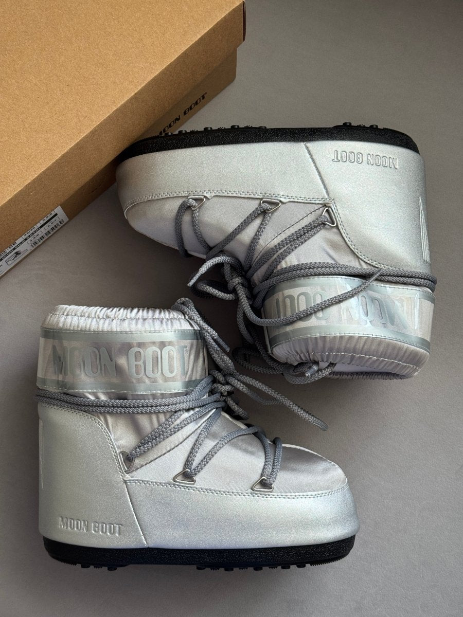 Moon Boot Icon Low Nylon Silver - oceanhype - 