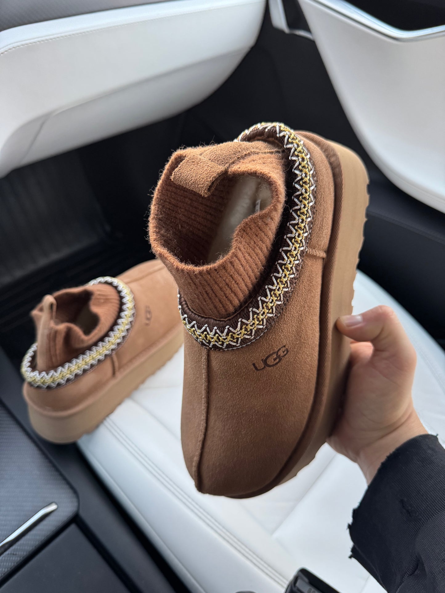 UGG Tasman Platform Sock Chestnut