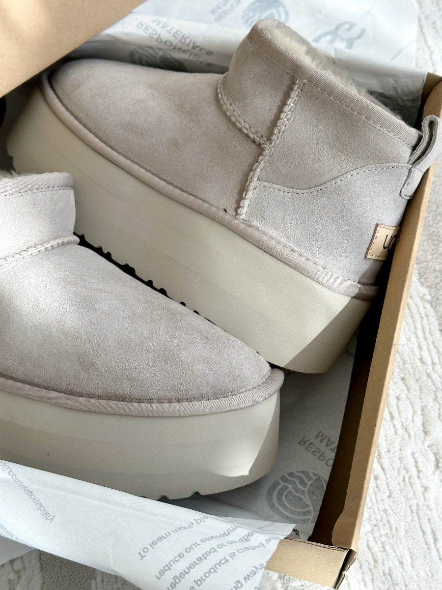 UGG Ultra Mini Platform Light Grey - oceanhype - 