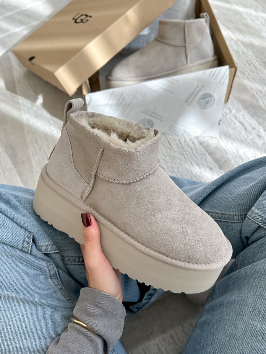 UGG Ultra Mini Platform Light Grey - oceanhype - 