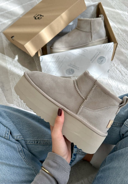 UGG Ultra Mini Platform Light Grey - oceanhype - 