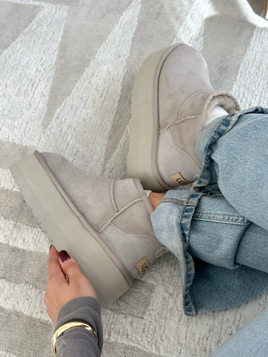 UGG Ultra Mini Platform Light Grey - oceanhype - 