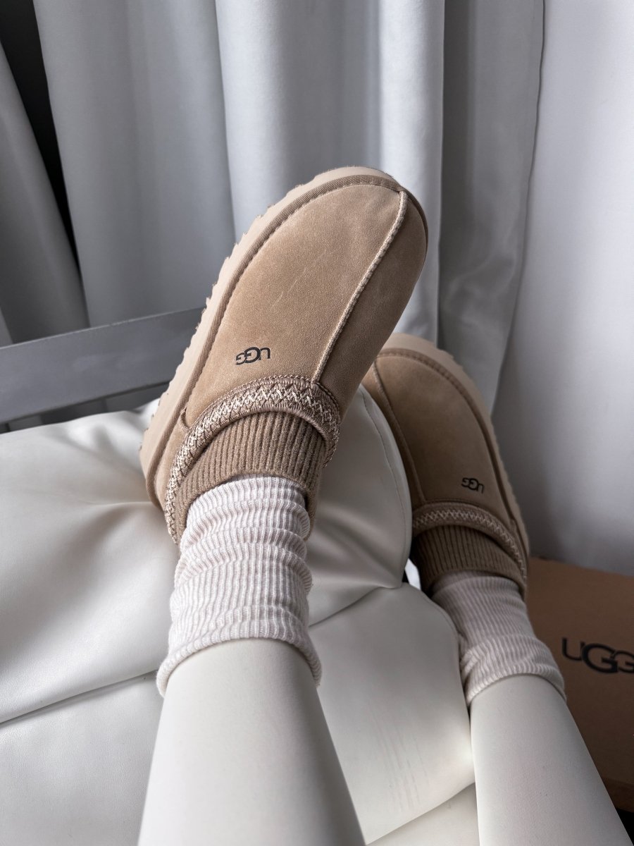 UGG Tasman Platform Sock Beige - oceanhype - 