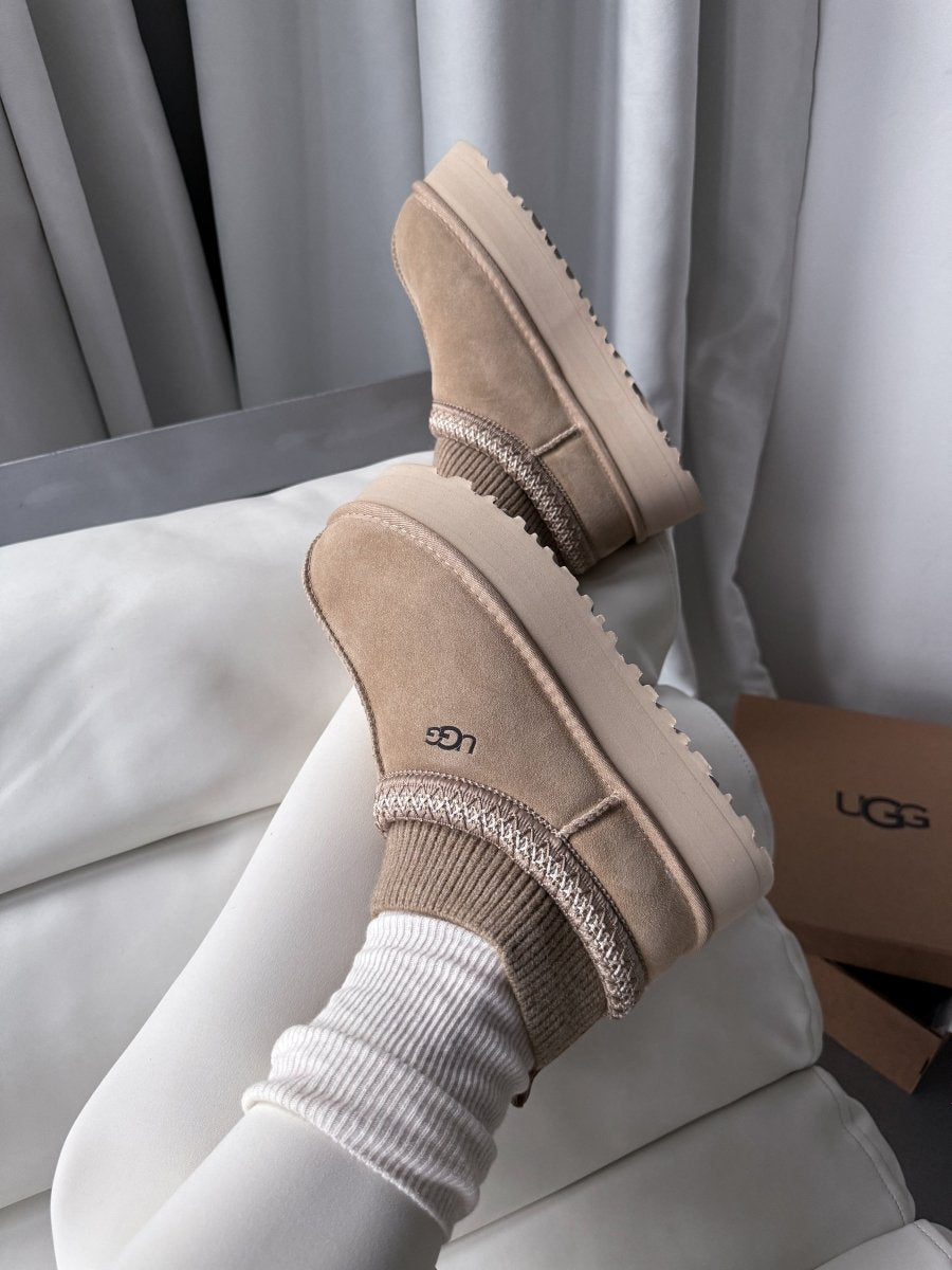 UGG Tasman Platform Sock Beige - oceanhype - 