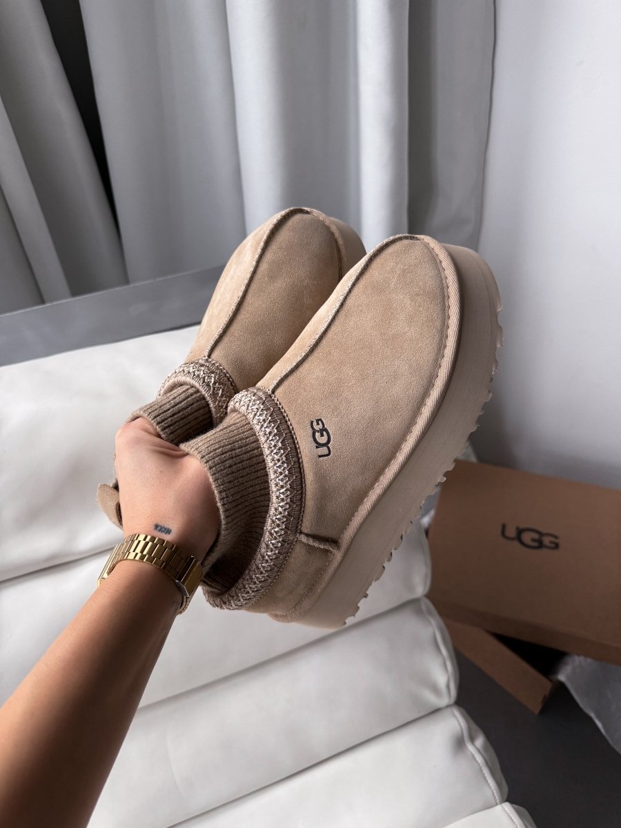 UGG Tasman Platform Sock Beige - oceanhype - 