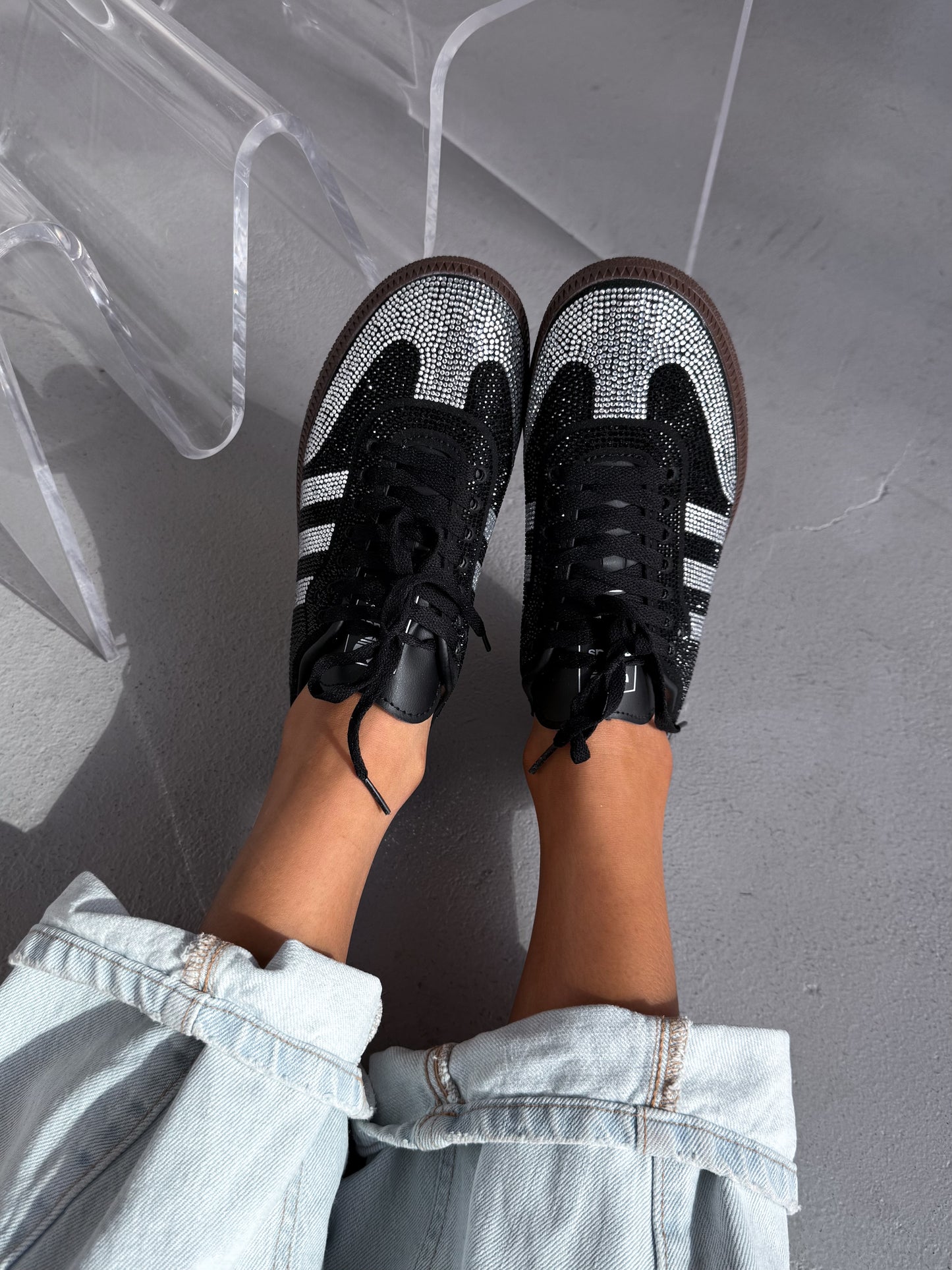 Adidas Samba Black Swarovski