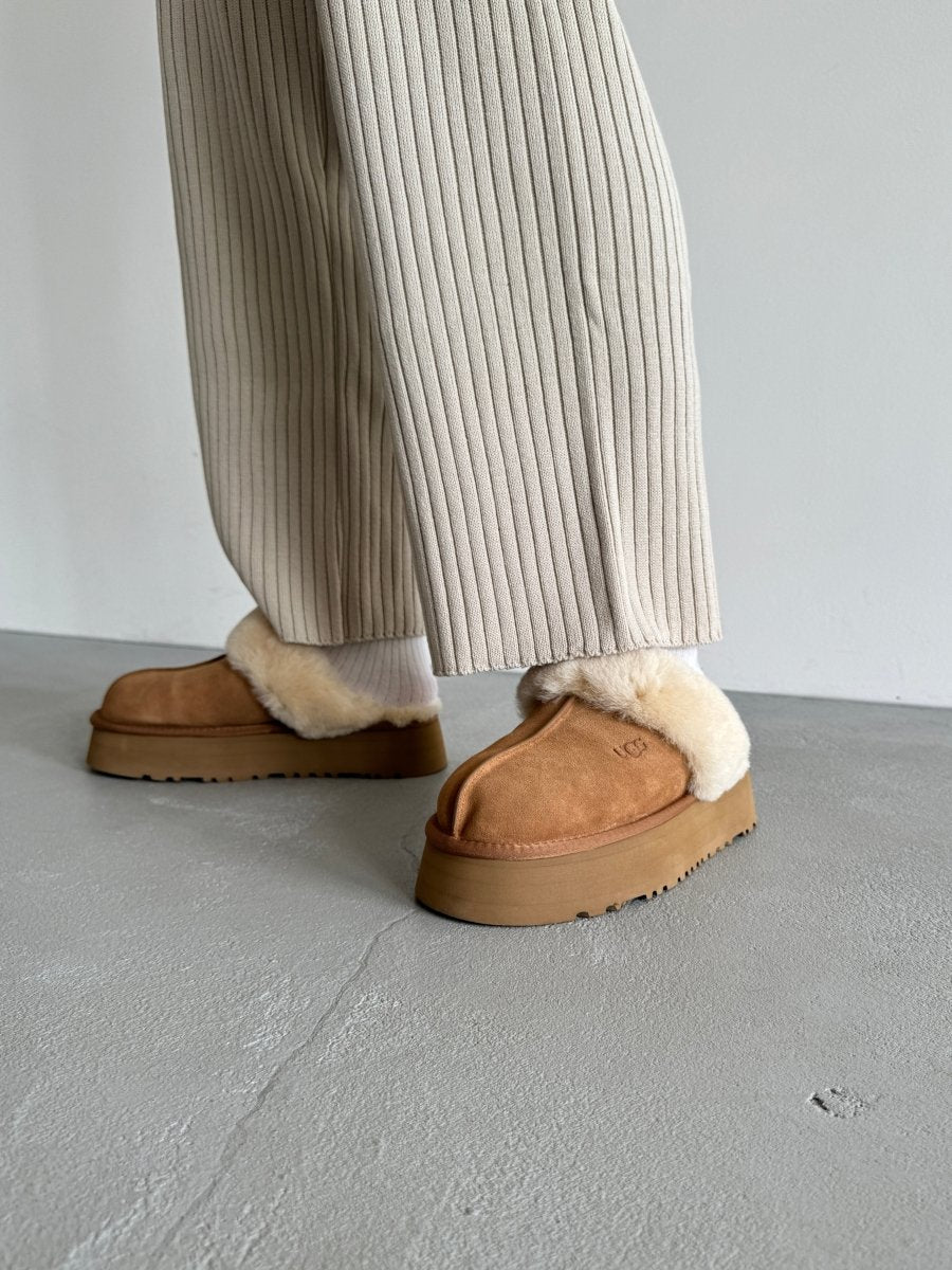 UGG Disquette Platform Slippers Chestnut - oceanhype - 