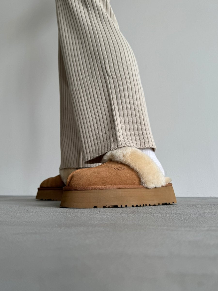 UGG Disquette Platform Slippers Chestnut - oceanhype - 