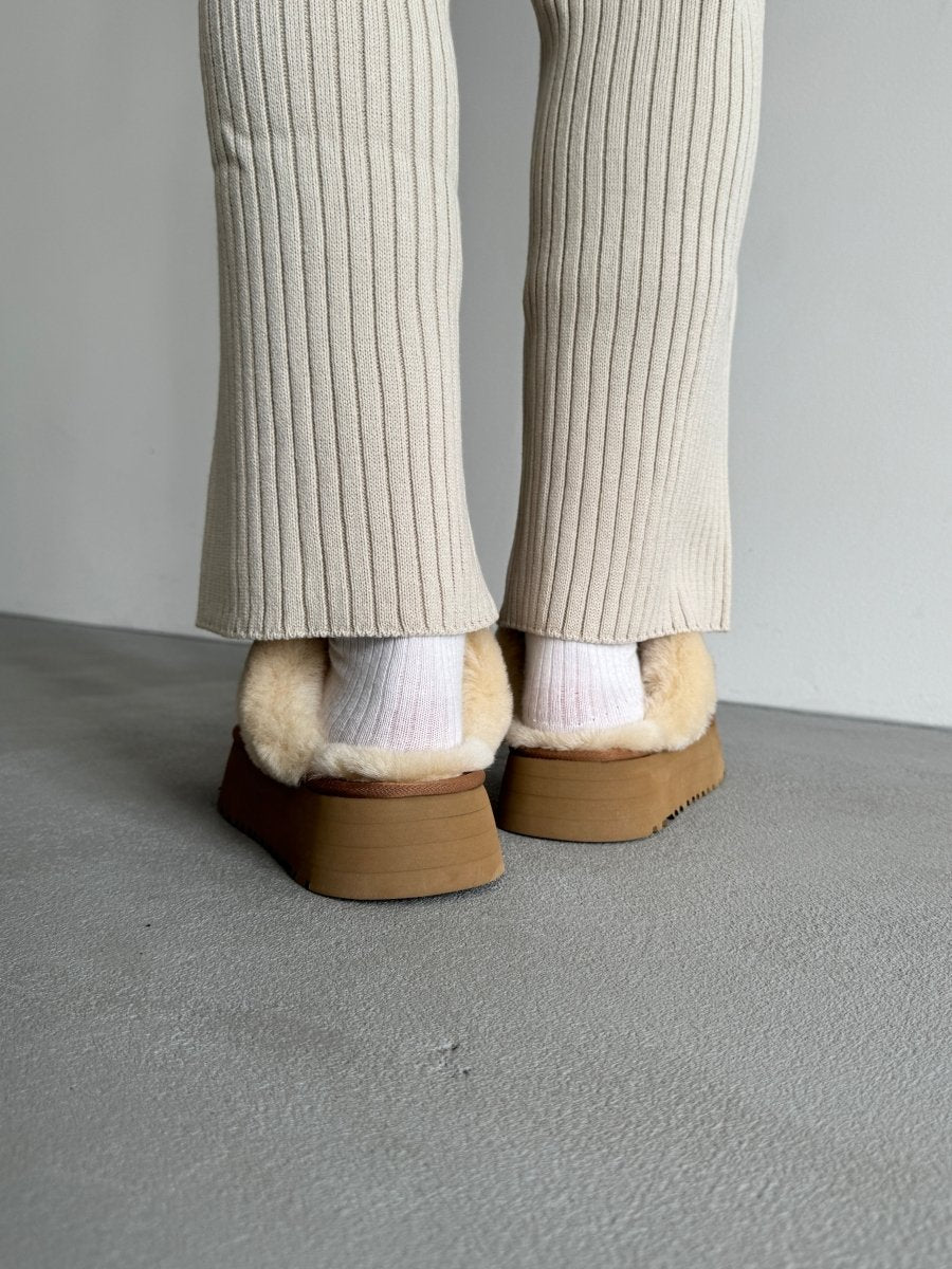 UGG Disquette Platform Slippers Chestnut - oceanhype - 