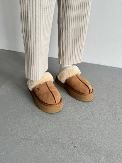UGG Disquette Platform Slippers Chestnut - oceanhype - 