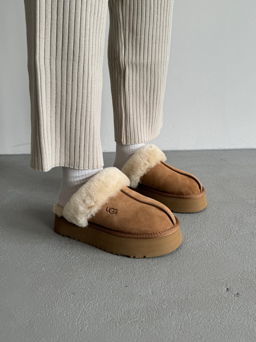 UGG Disquette Platform Slippers Chestnut - oceanhype - 