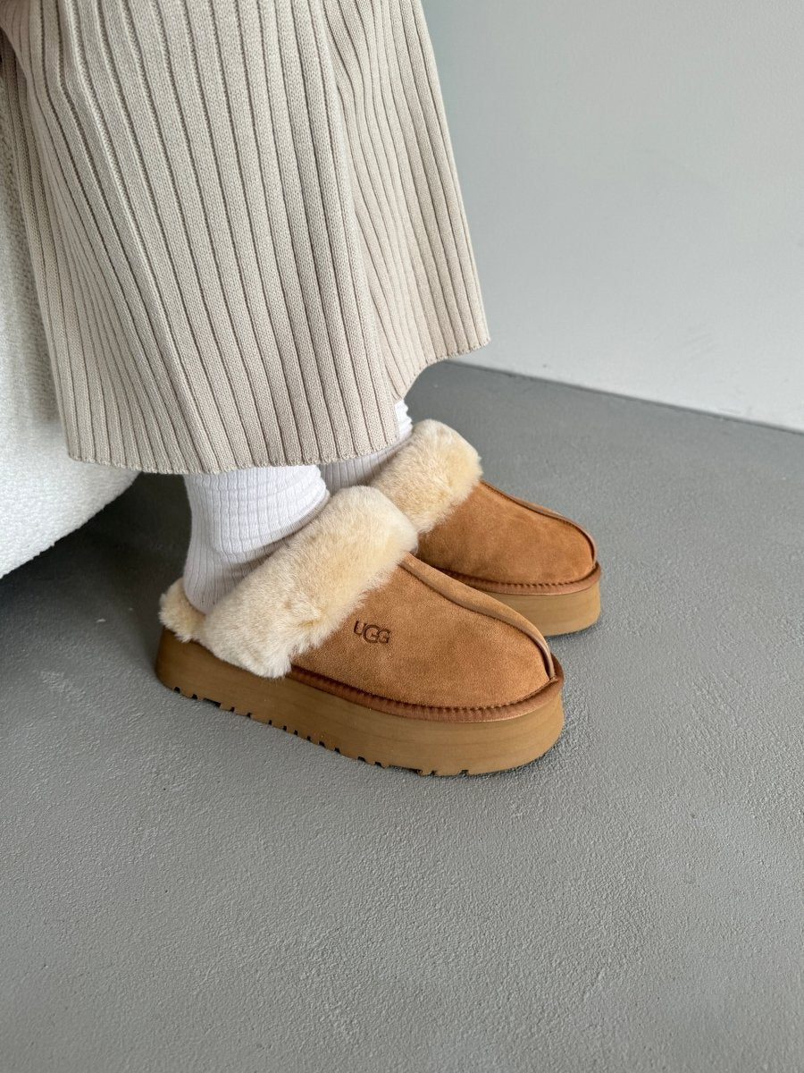 UGG Disquette Platform Slippers Chestnut - oceanhype - 
