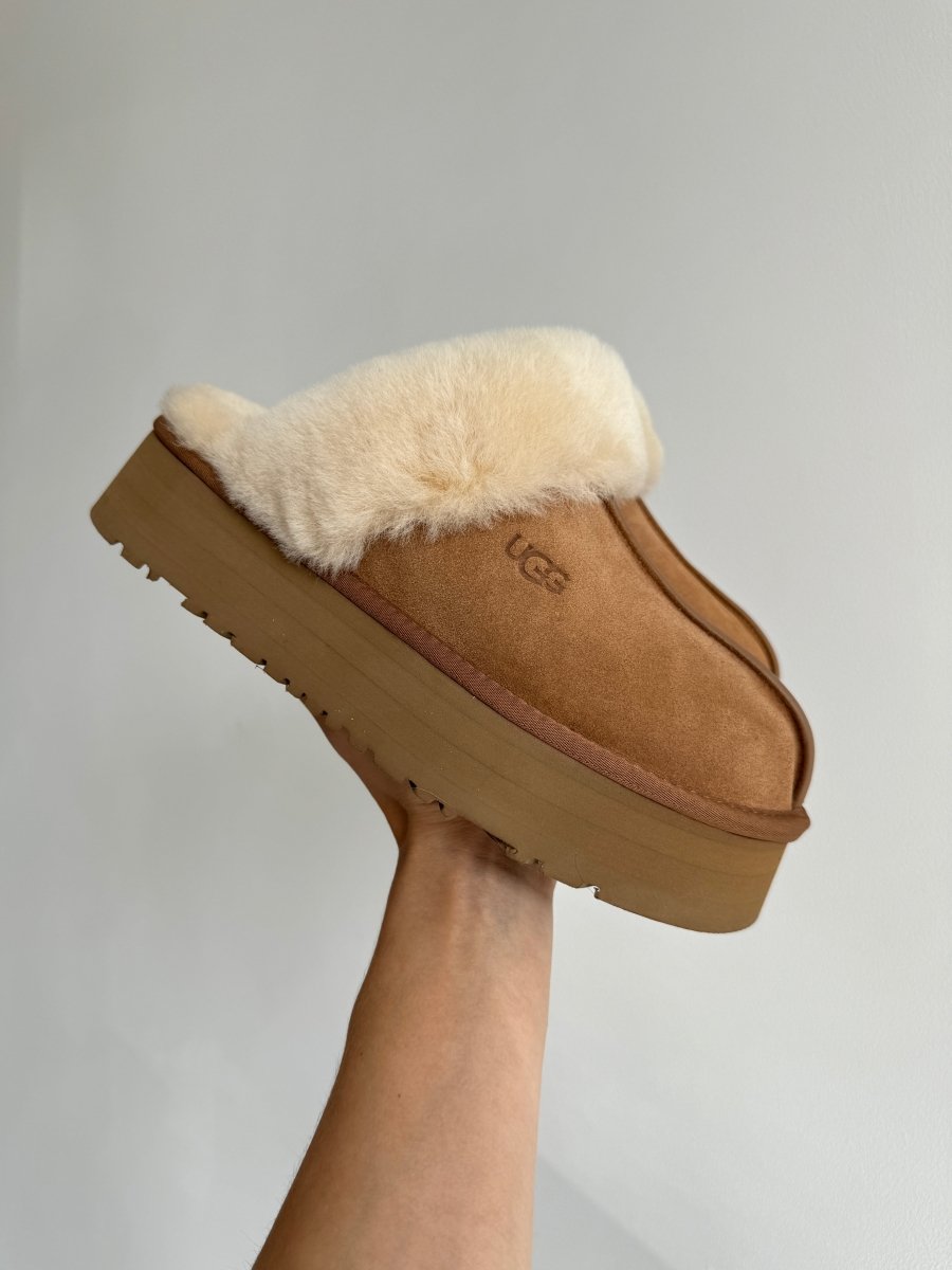 UGG Disquette Platform Slippers Chestnut - oceanhype - 
