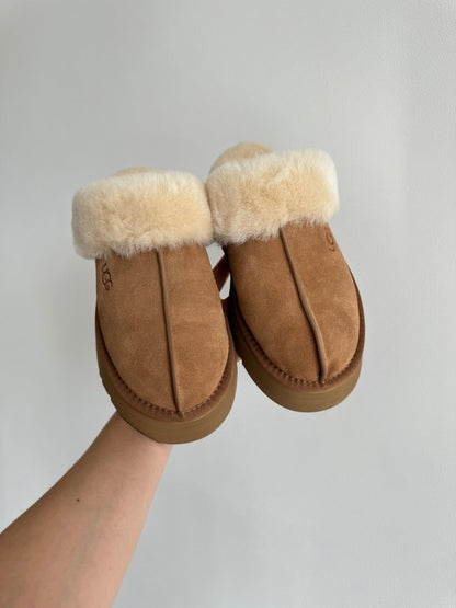 UGG Disquette Platform Slippers Chestnut - oceanhype - 
