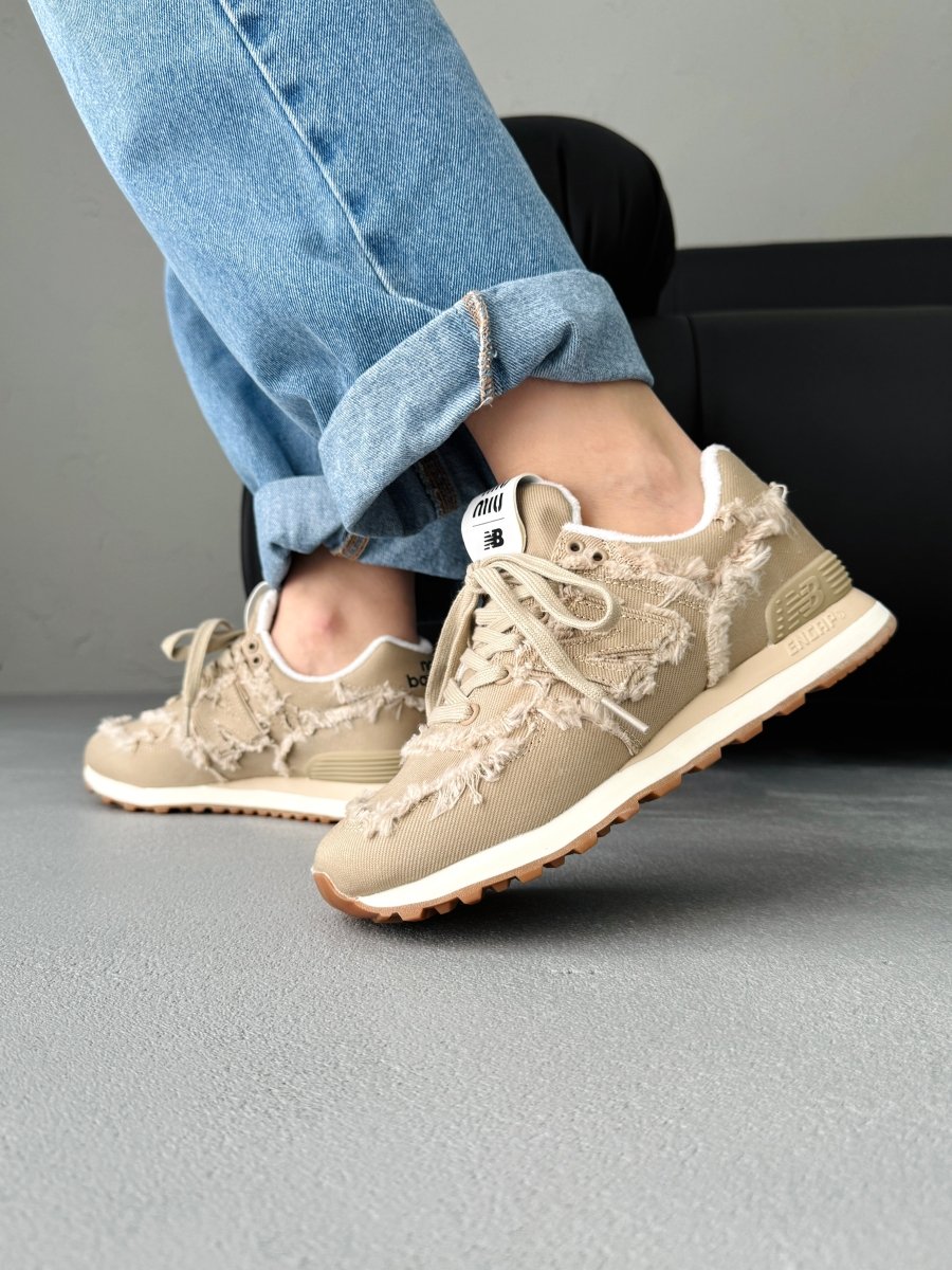 New Balance 574 x Miu Miu Denim Colonial Beige - oceanhype - 