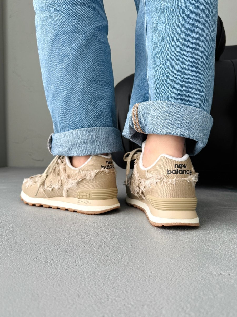 New Balance 574 x Miu Miu Denim Colonial Beige - oceanhype - 