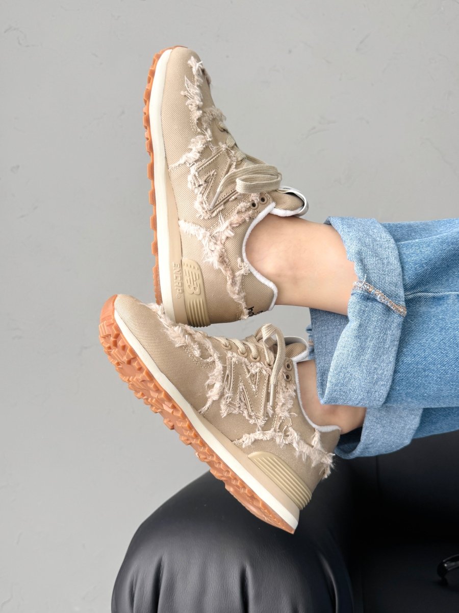 New Balance 574 x Miu Miu Denim Colonial Beige - oceanhype - 