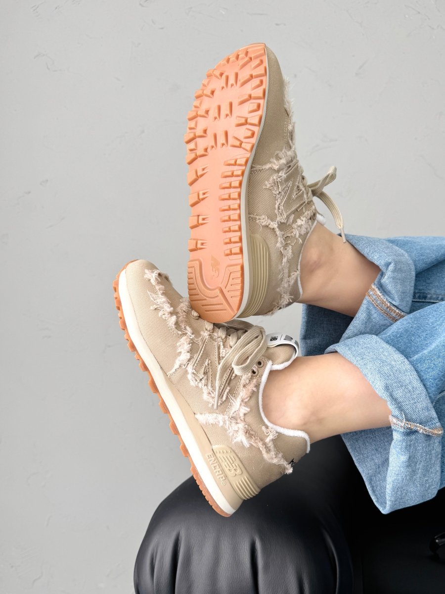 New Balance 574 x Miu Miu Denim Colonial Beige - oceanhype - 
