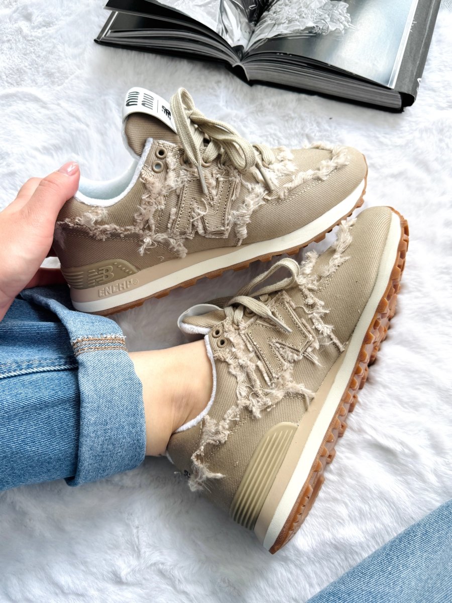 New Balance 574 x Miu Miu Denim Colonial Beige - oceanhype - 