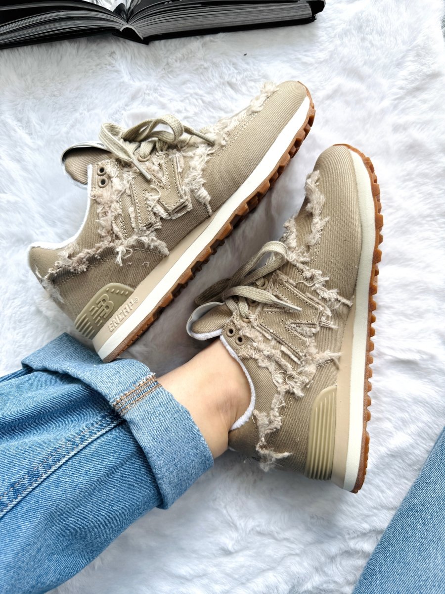 New Balance 574 x Miu Miu Denim Colonial Beige - oceanhype - 