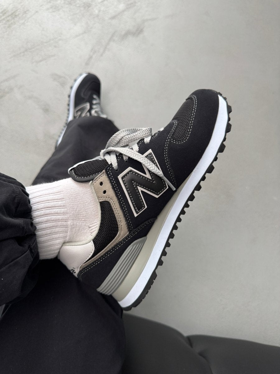 New Balance 574 Black White Grey - oceanhype - 