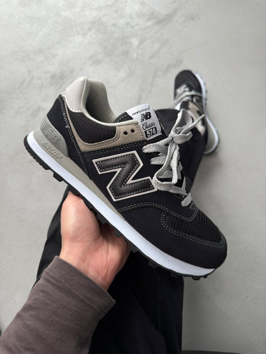 New Balance 574 Black White Grey - oceanhype - 