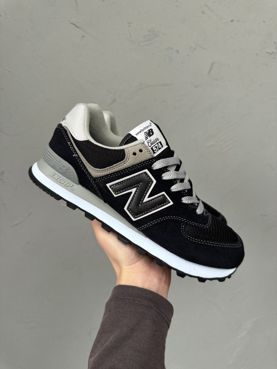 New Balance 574 Black White Grey - oceanhype - 