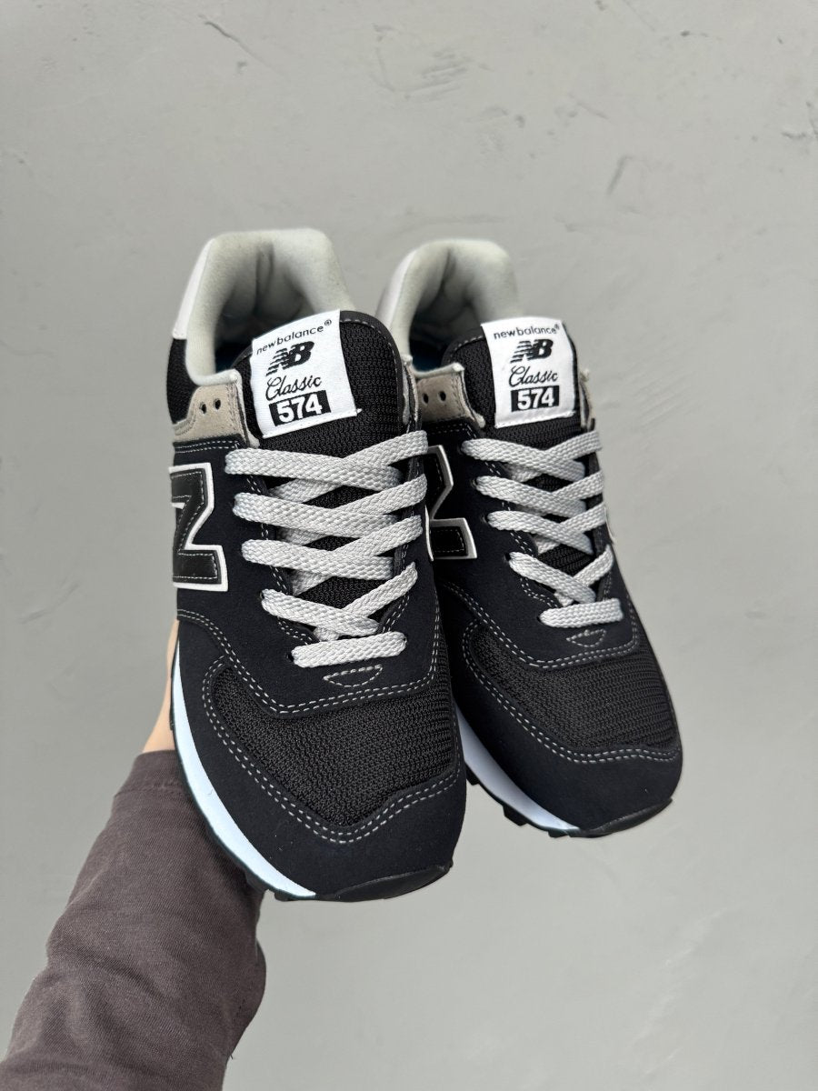 New Balance 574 Black White Grey - oceanhype - 