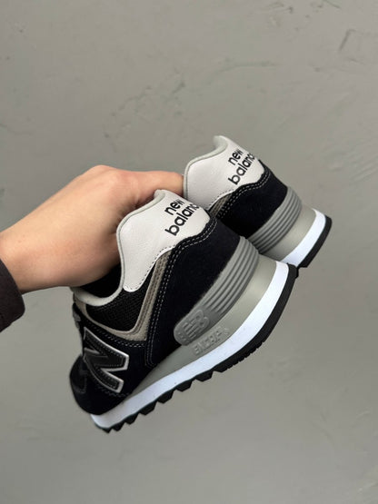 New Balance 574 Black White Grey - oceanhype - 