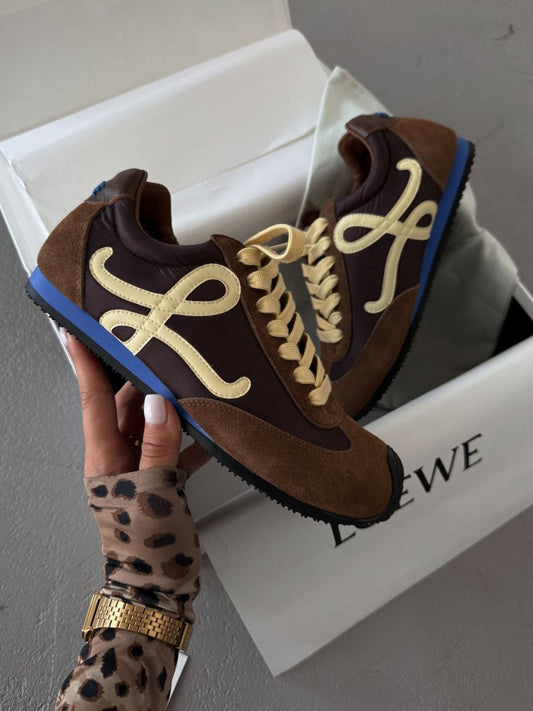 Loewe Ballet Runner Brown Yellow - oceanhype - 