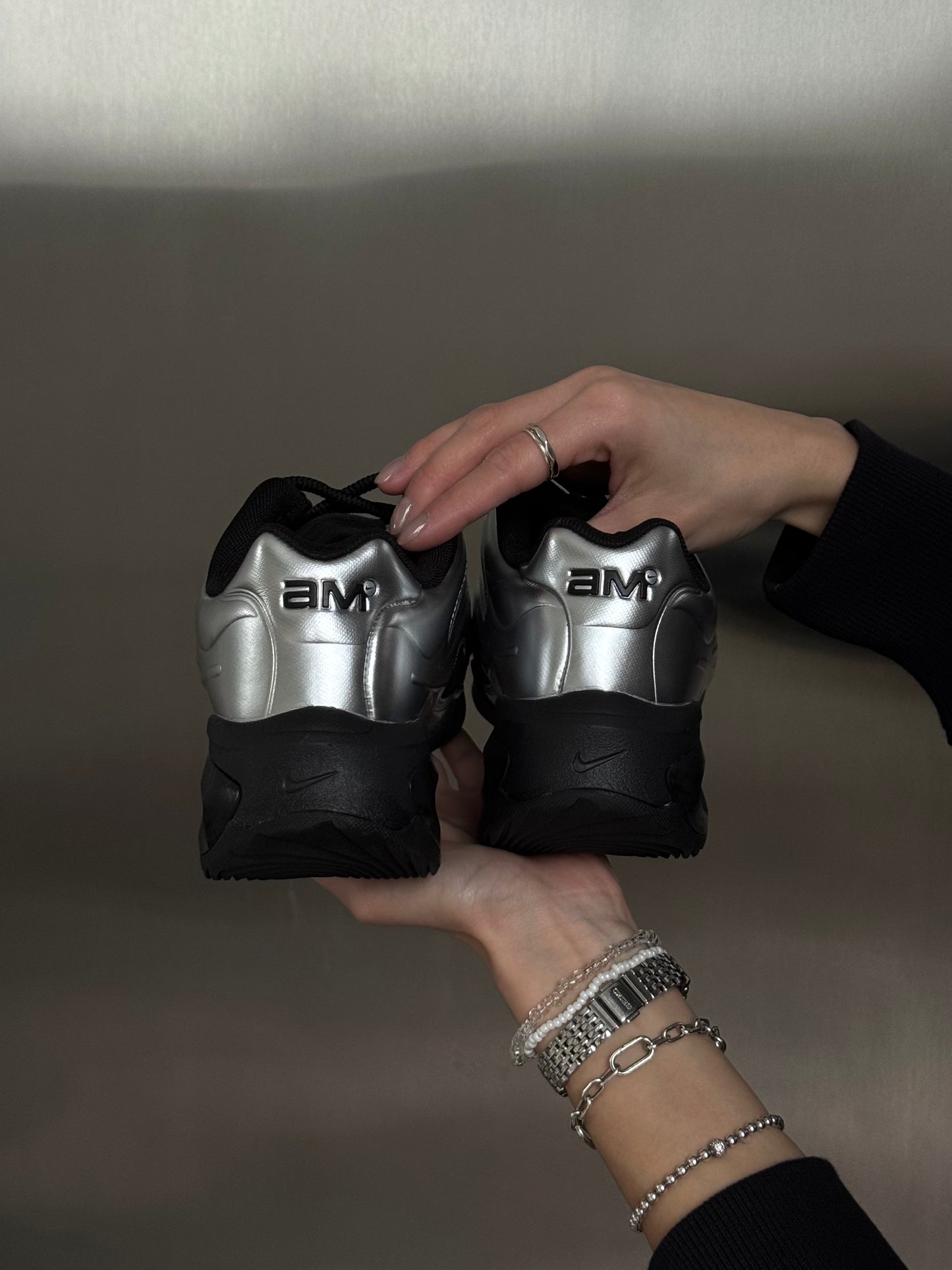 Nike Air Max Muse Black Metallic Silver