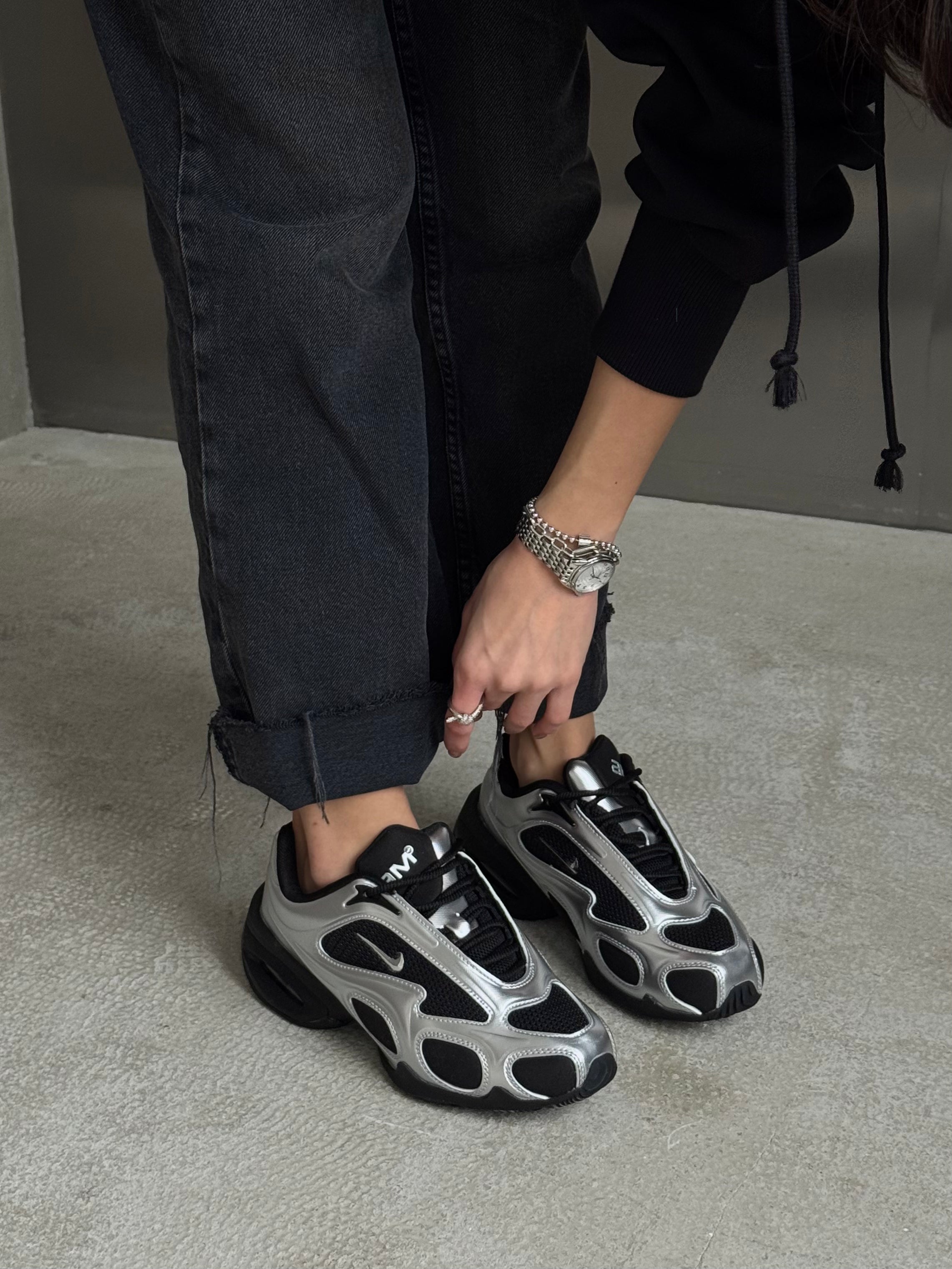 Nike Air Max Muse Black Metallic Silver