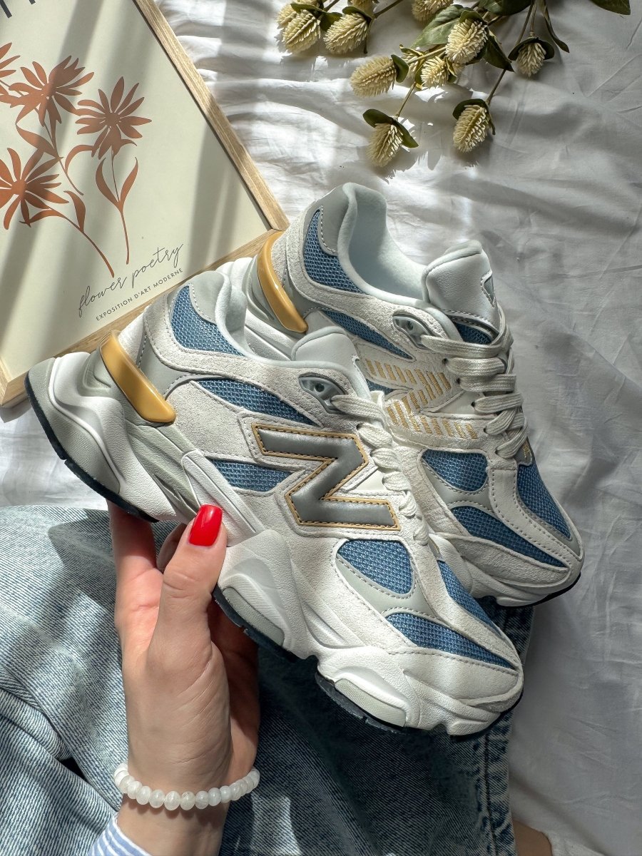 New Balance 9060 Beige Blue - oceanhype - 