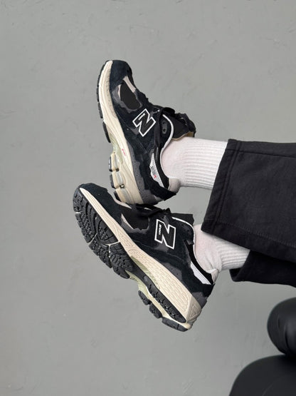 New Balance 2002R Protection Pack Black Grey - oceanhype - 