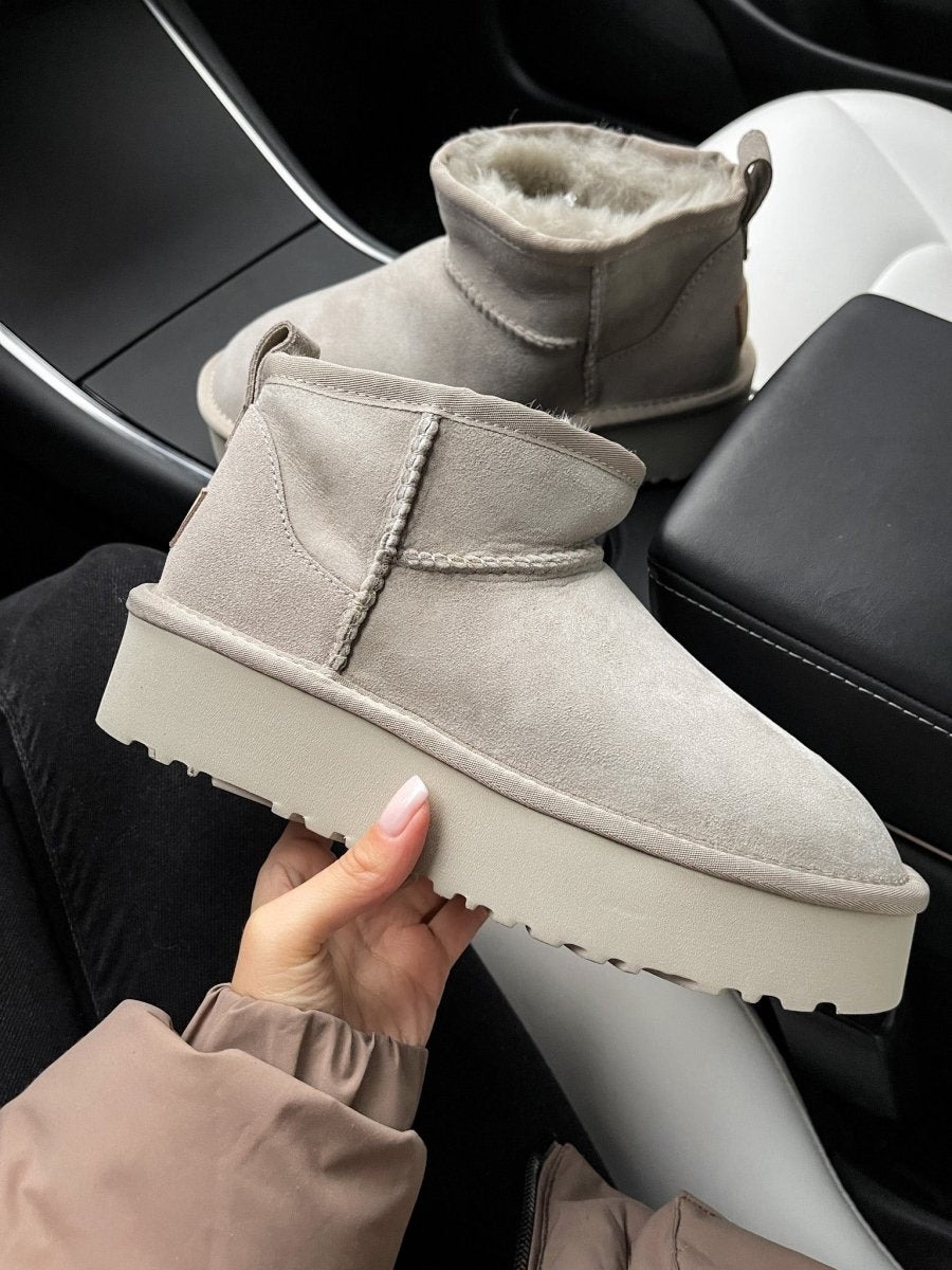 UGG Classic Ultra Mini Platform Light Grey - oceanhype - 