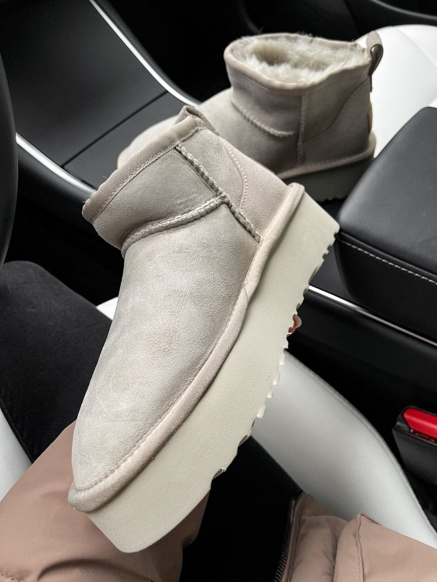 UGG Classic Ultra Mini Platform Light Grey - oceanhype - 