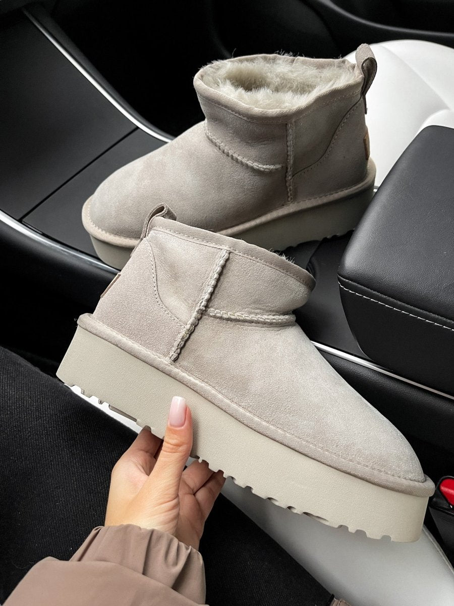 UGG Classic Ultra Mini Platform Light Grey - oceanhype - 