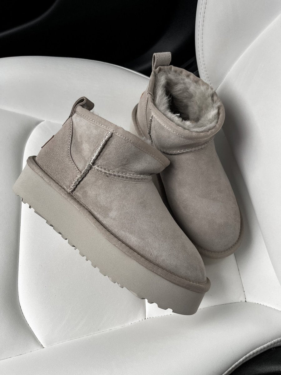 UGG Classic Ultra Mini Platform Light Grey - oceanhype - 