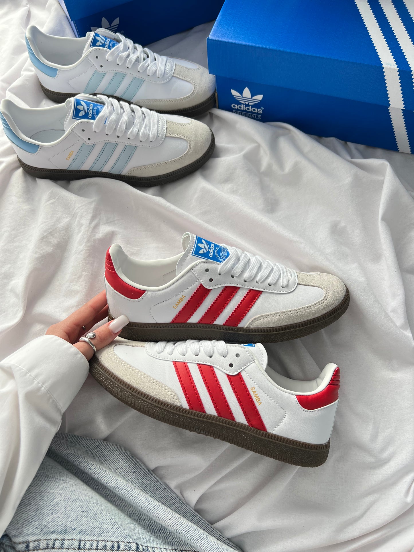 Adidas Humanrace Samba White Scarlet