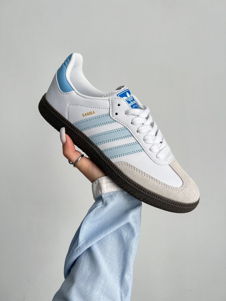 Adidas Samba White Blue - oceanhype - 