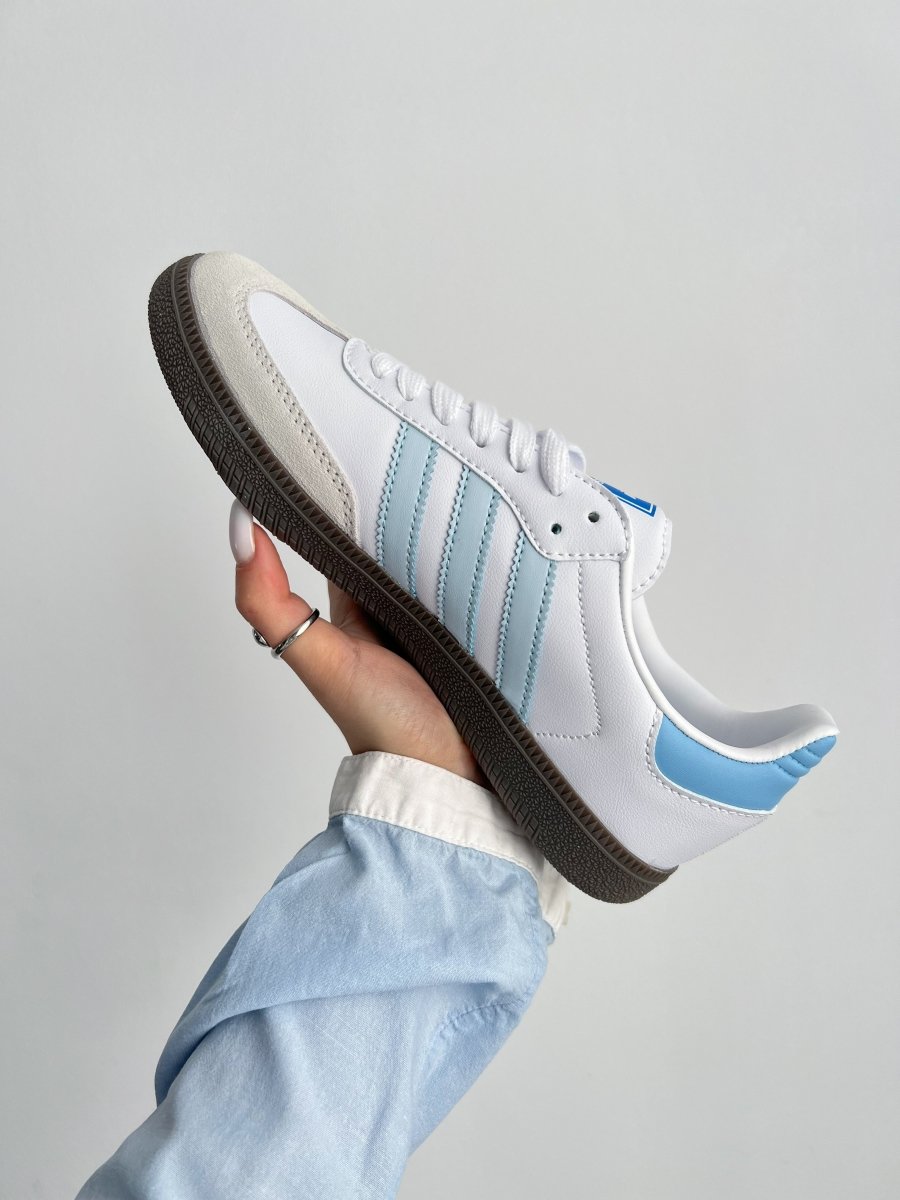 Adidas Samba White Blue - oceanhype - 