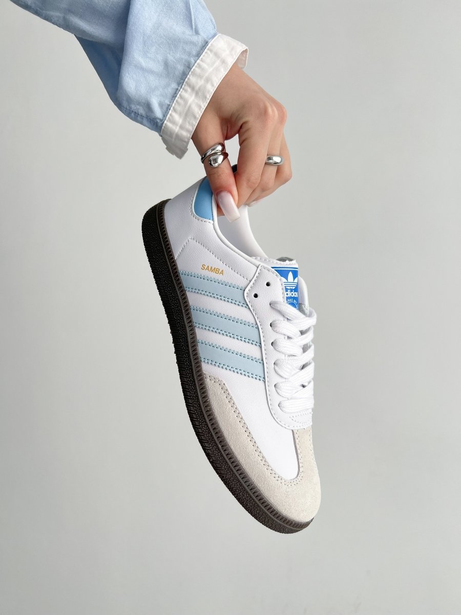 Adidas Samba White Blue - oceanhype - 