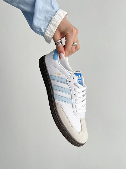 Adidas Samba White Blue - oceanhype - 