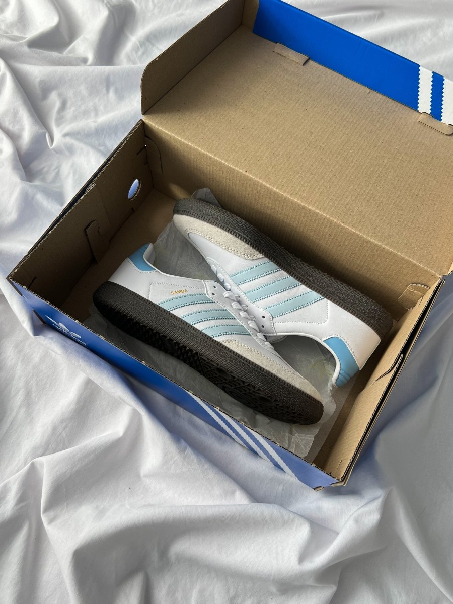 Adidas Samba White Blue - oceanhype - 