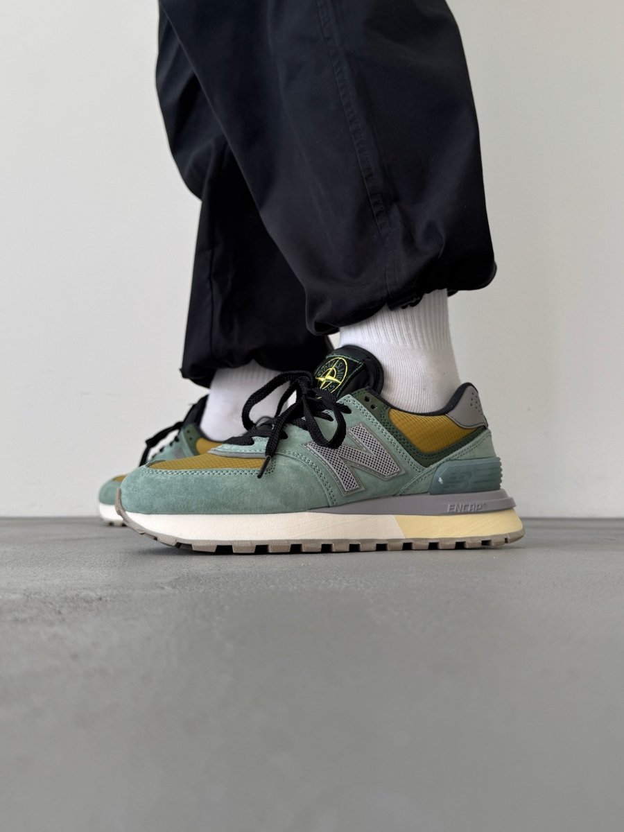 New Balance 574 Legacy Stone Island Light Green - oceanhype - 