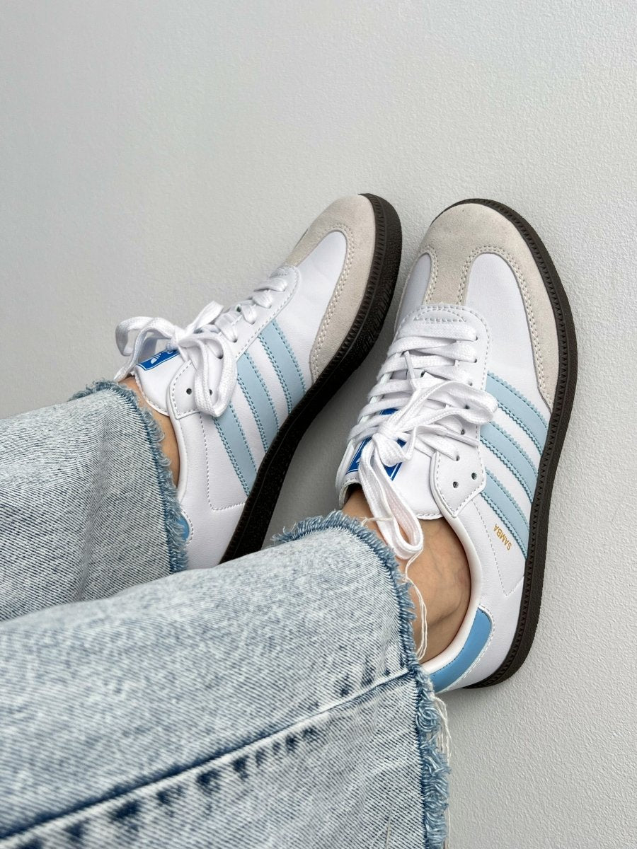 Adidas Samba White Blue - oceanhype - 