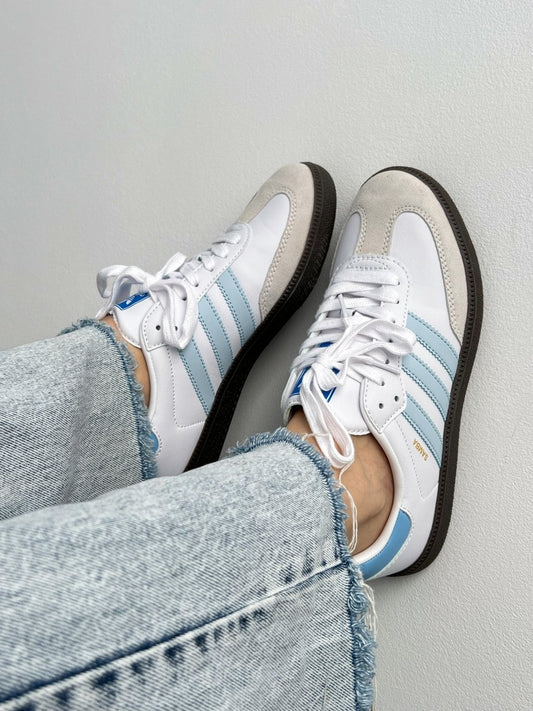 Adidas Samba White Blue - oceanhype - 